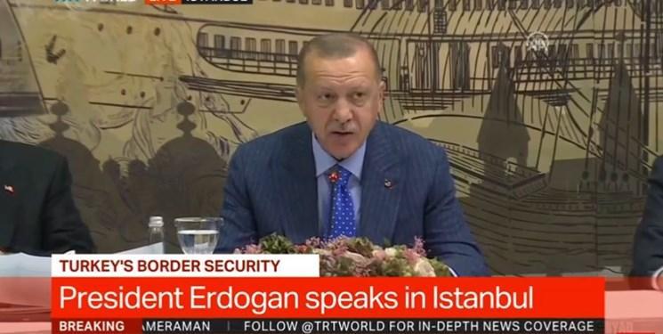 اردوغان: تا 30 کیلومتری خاک سوریه پیش می رویم، برای من اهمیتی ندارد کسی کُرد است یا نه