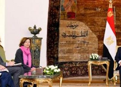 آنالیز تحولات منطقه در ملاقات وزیر دفاع فرانسه با رئیس جمهور مصر